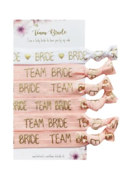Armbandset "Team Bride" für den Junggesellinnenabschied