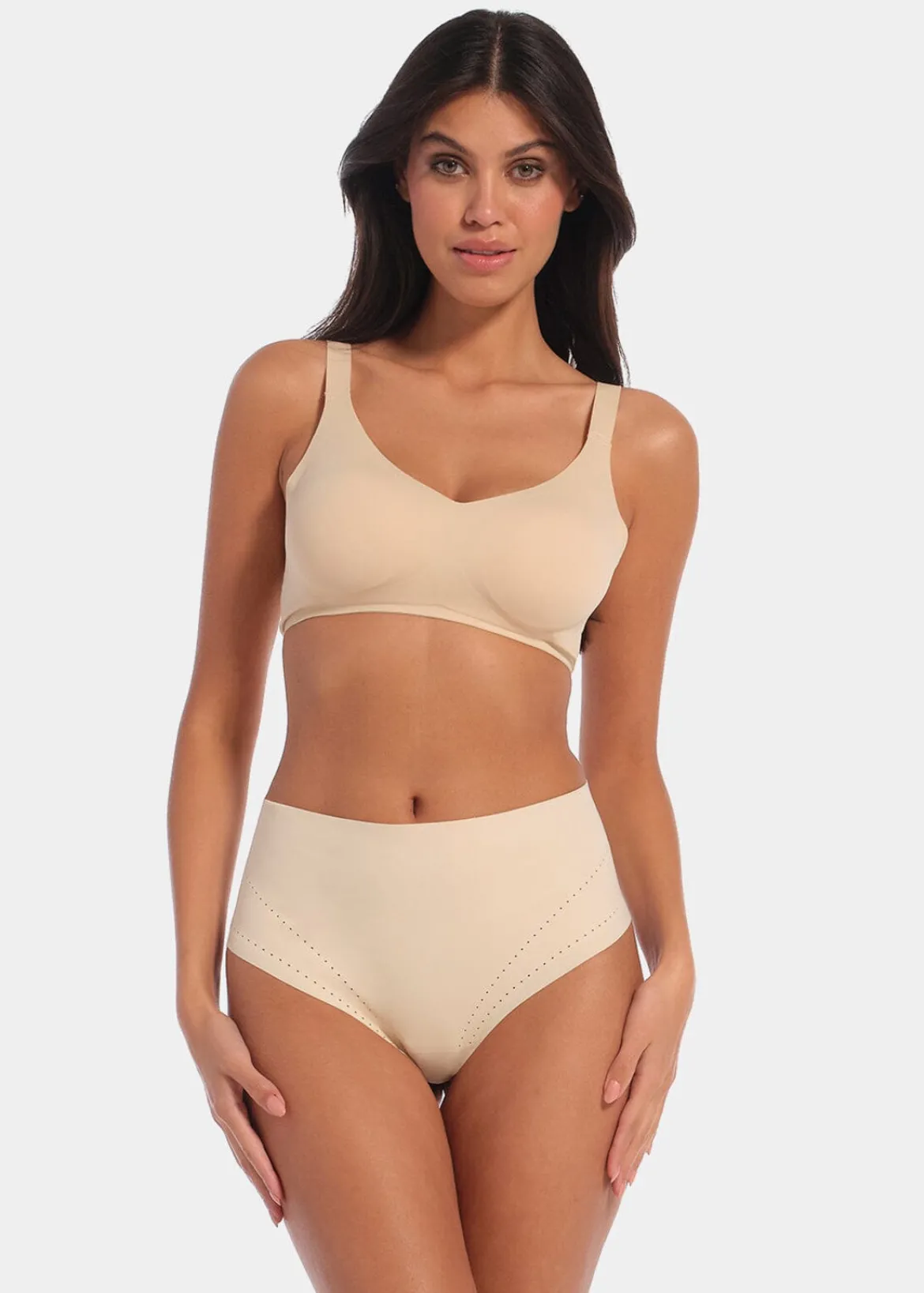 Beigefarbener Tanga mit Shape-Effekt – Dream Shaper Thong