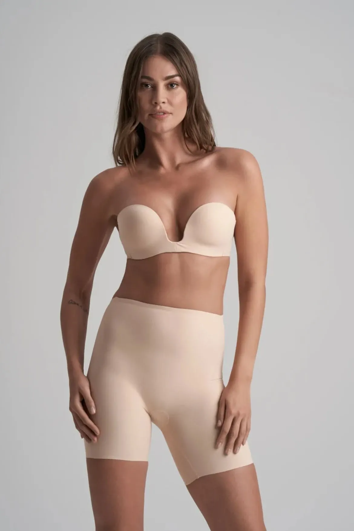BH in Beige mit abnehmbaren Trägern – Bye Bra