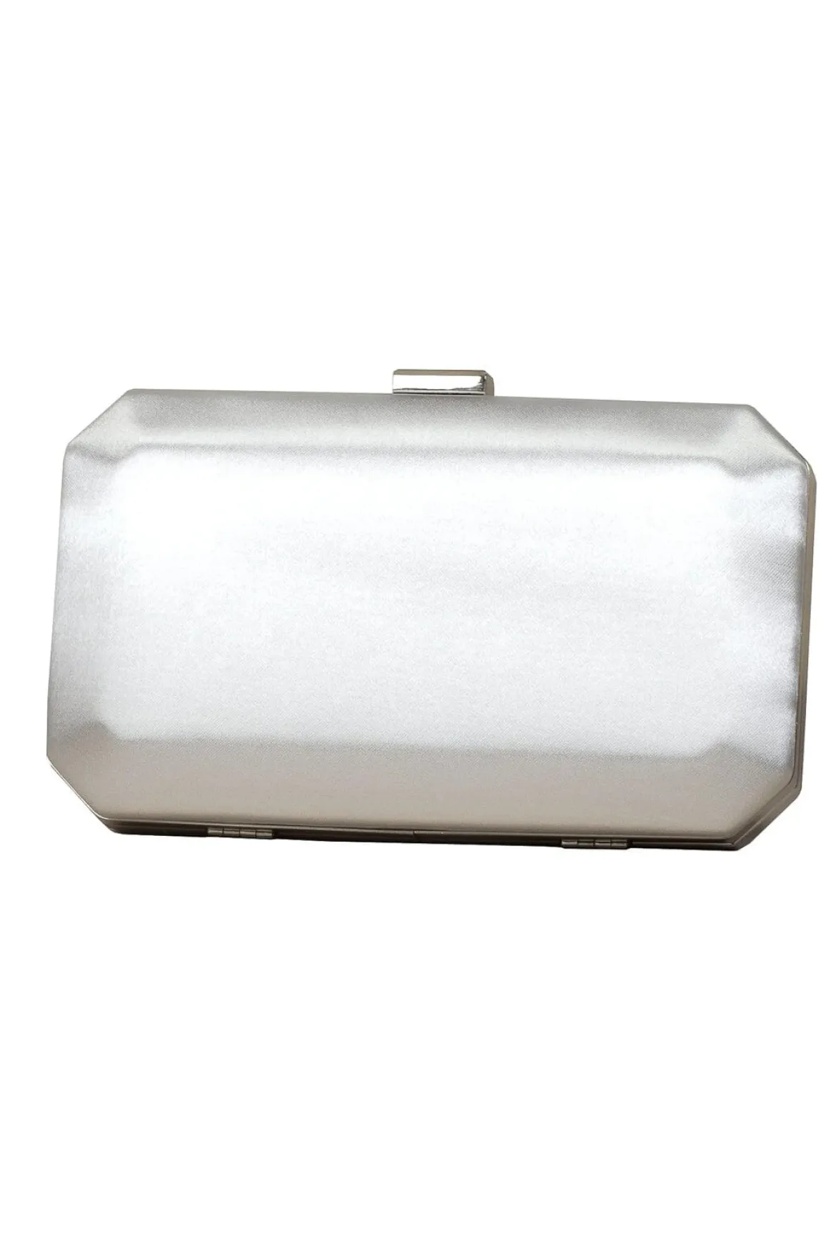 Box Clutch – Ebony Ivory Satin | The Perfect Bridal Company