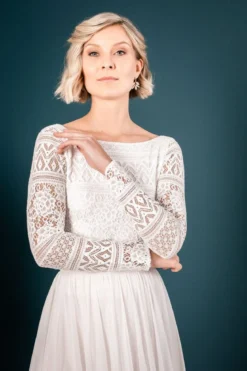 Braut Body mit Spitze im Boho-Look – Violet noni