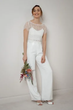 Braut Hose in Ivory – Tihana noni