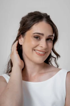 Braut Ohrstecker in Kristall-Optik