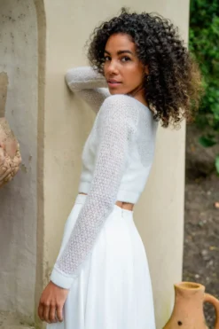 Braut Pullover aus Strickmix – Yosie noni