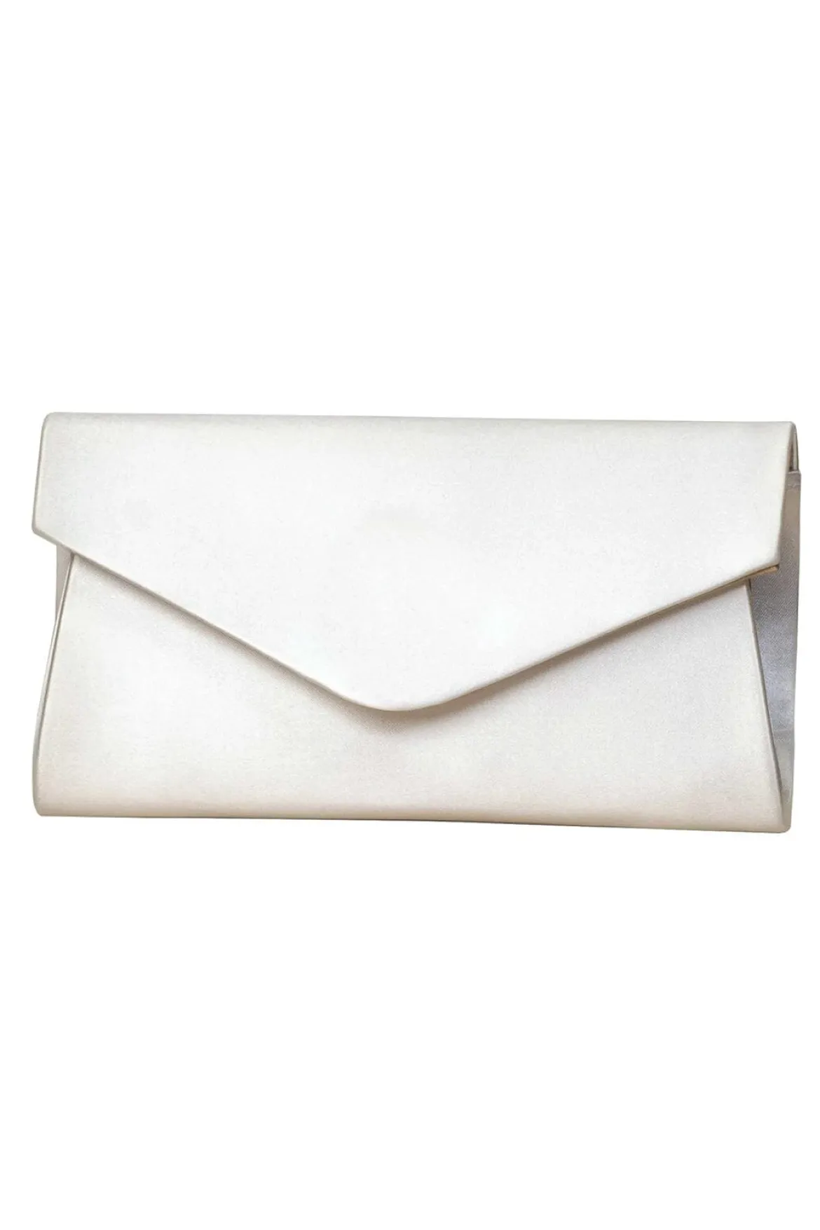 Braut Satin Clutch – Simone Ivory Dyeable | The Perfect Bridal Company