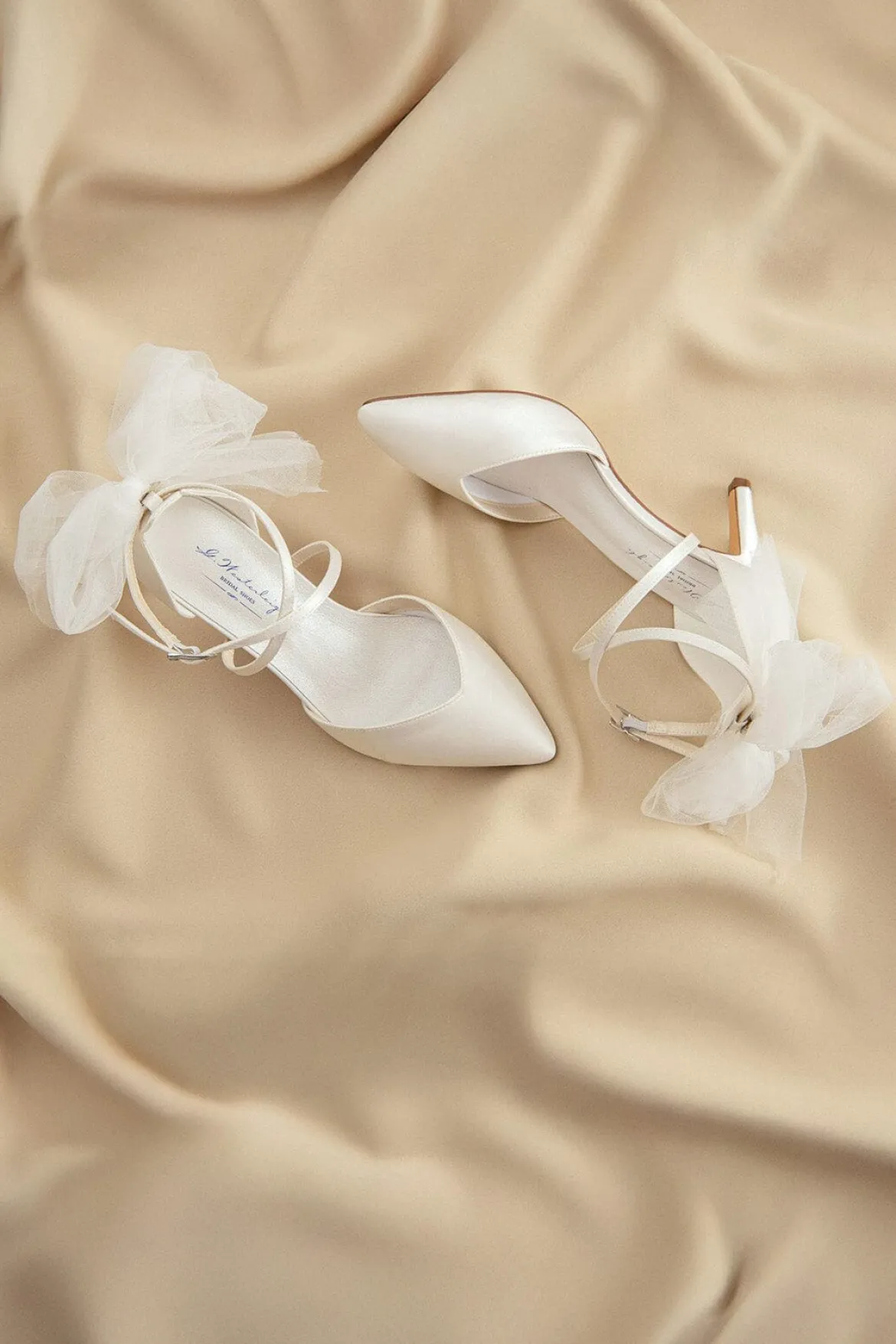 Brautschuh mit abnehmbarer Schleife – Florence | G.Westerleigh
