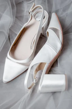 Braut Slingbacks aus Satin – Brooke | The Perfect Bridal Company