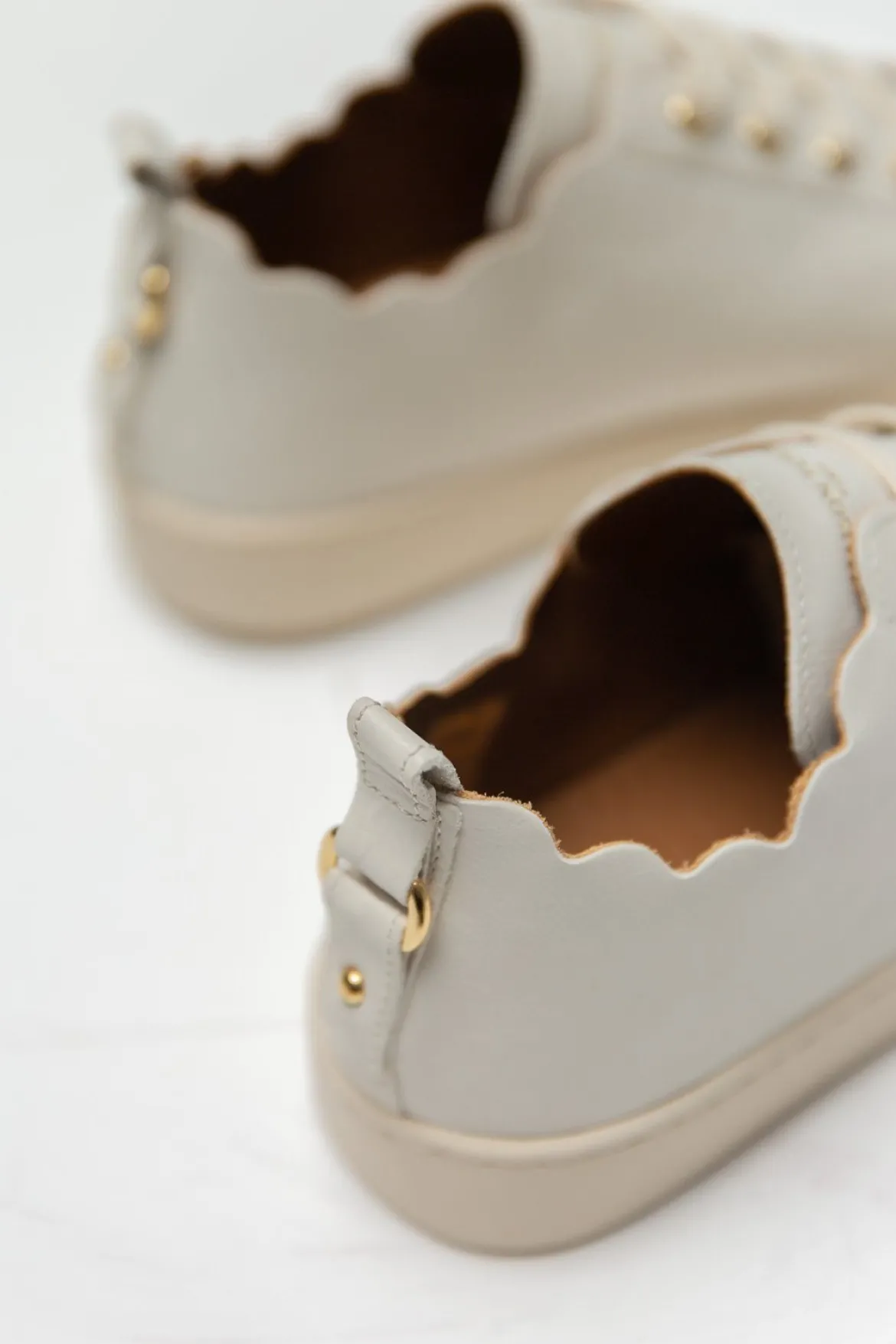 Braut Sneaker aus nachhaltigem Leder - Julie Beige