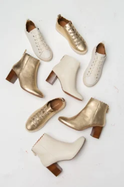 Braut Sneaker aus nachhaltigem Leder - Julie Beige