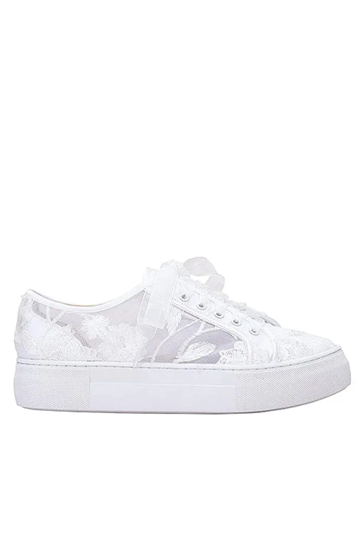 Braut Sneaker mit Blütenmuster – Codie Ivory | The Perfect Bridal Company