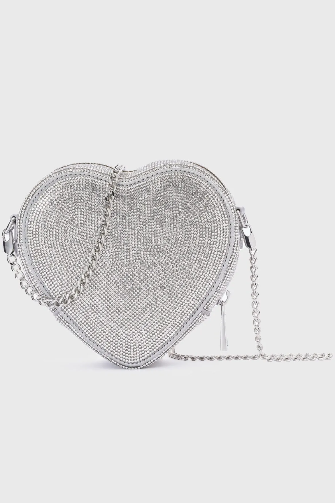 Braut Tasche in Herzform – Midi Heart Bag Crystal Silver | Weat