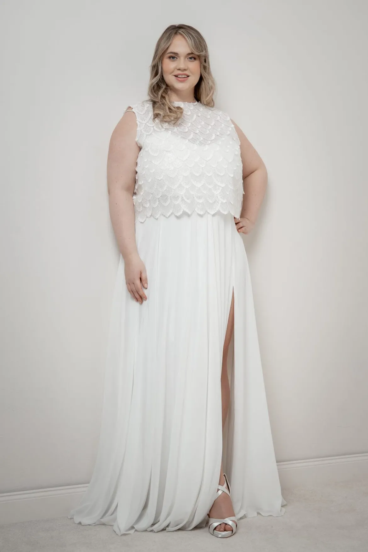 Braut Top aus Paillettenspitze – Eske noni Curvy