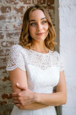 Braut Top mit Rückendetail – Zadie noni