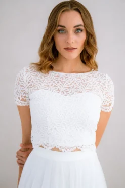 Braut Top mit Rückendetail – Zadie noni