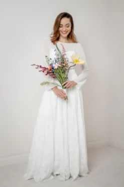 Chiffon-Braut Rock mit Muster – Gillianne noni
