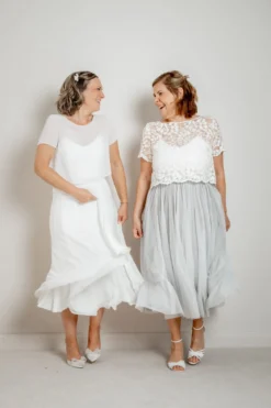 Chiffonrock in Midi-Länge – Emmi noni