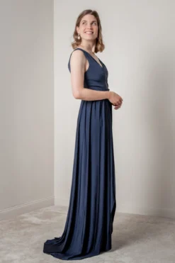 Dunkelblaues Brautjungfernkleid | Eliza & Ethan
