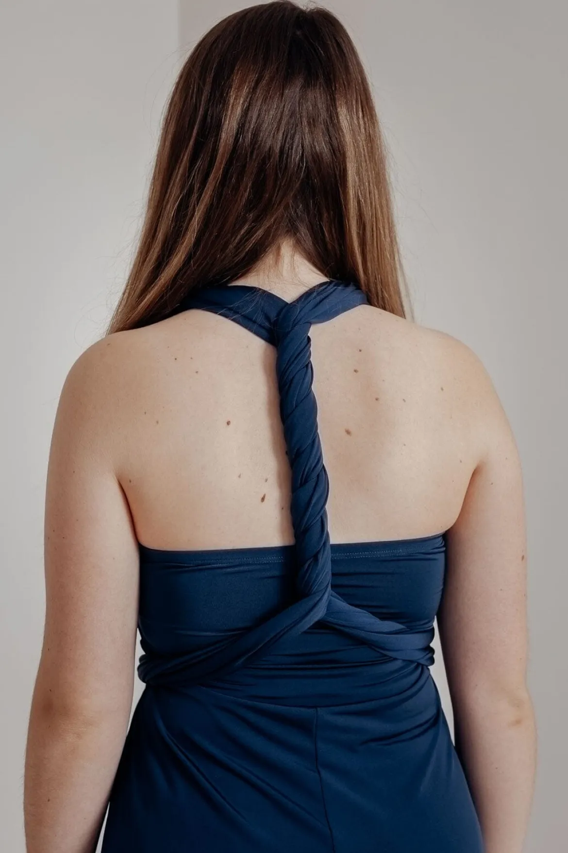 Dunkelblaues Unterziehtop – Long Jersey Bandeau Sapphire Twobirds