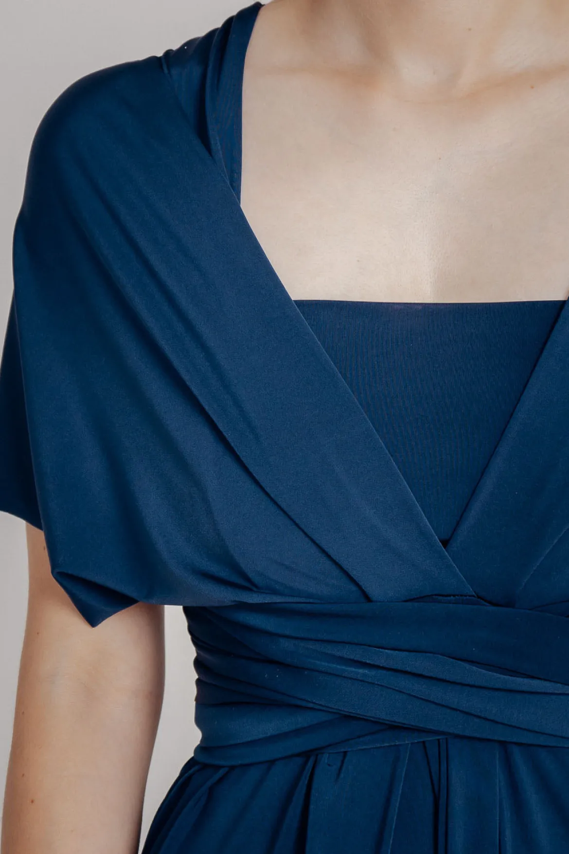 Dunkelblaues Unterziehtop – Long Jersey Bandeau Sapphire Twobirds