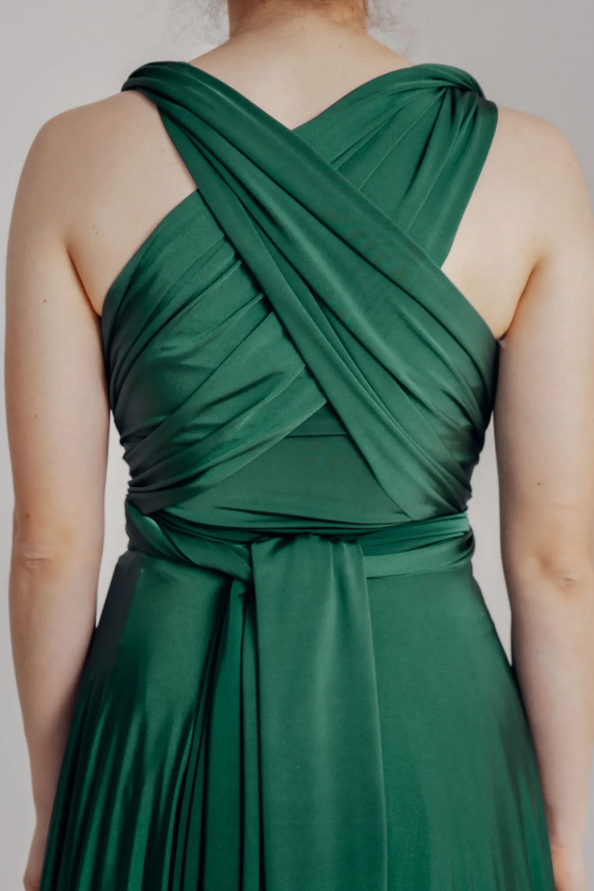 Dunkelgrünes Unterziehtop – Long Jersey Bandeau Forest Green Twobirds