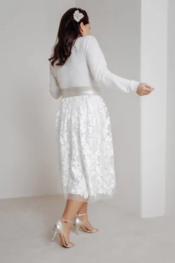 Elastischer Brautgürtel in Gold oder Silber – Mailenn noni Curvy