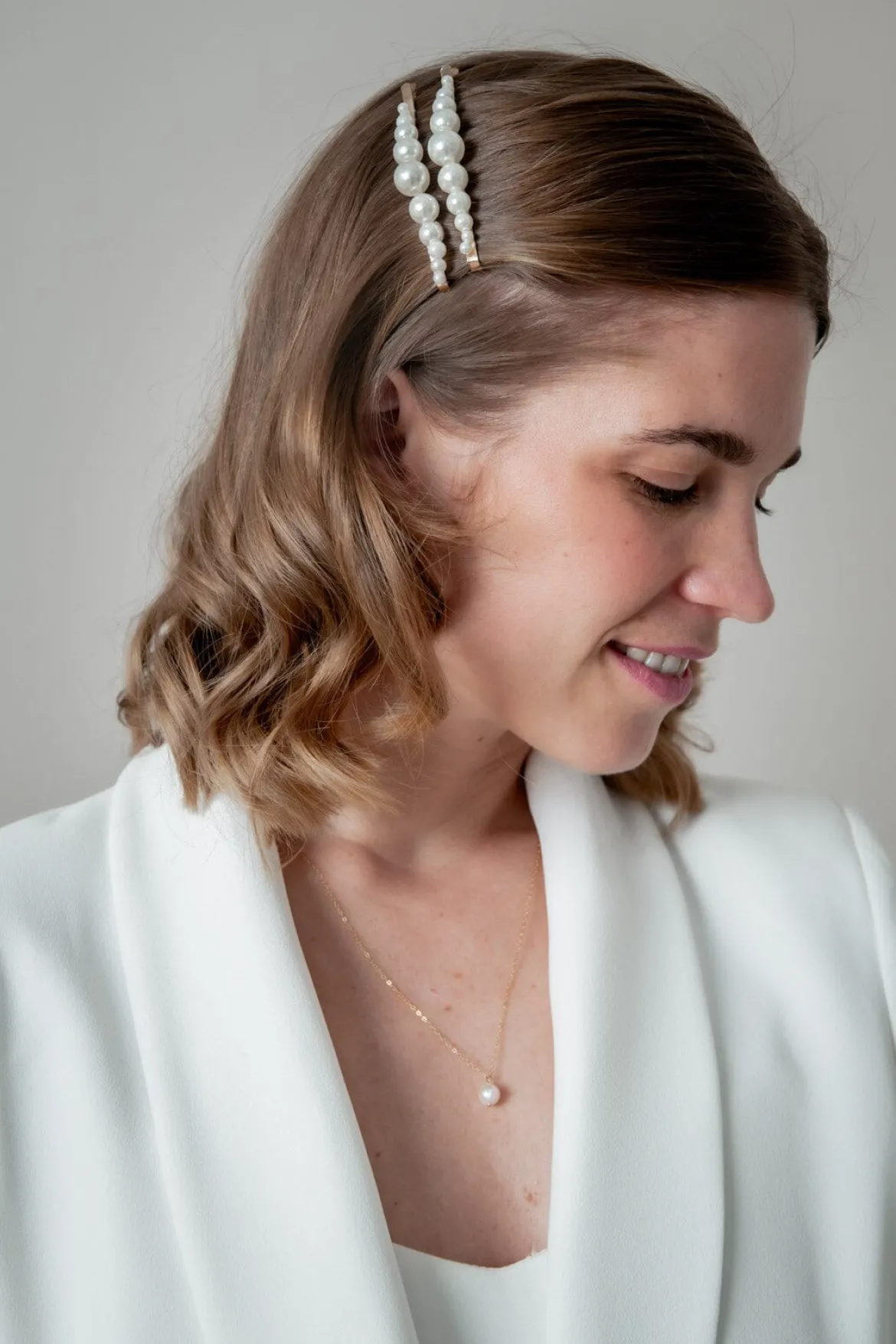 2-er Set Haarklemmen mit Kunstperlen | The Perfect Bridal Company