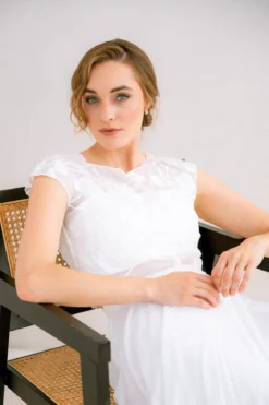 Gemustertes Braut Top aus Chiffon – Eniz noni