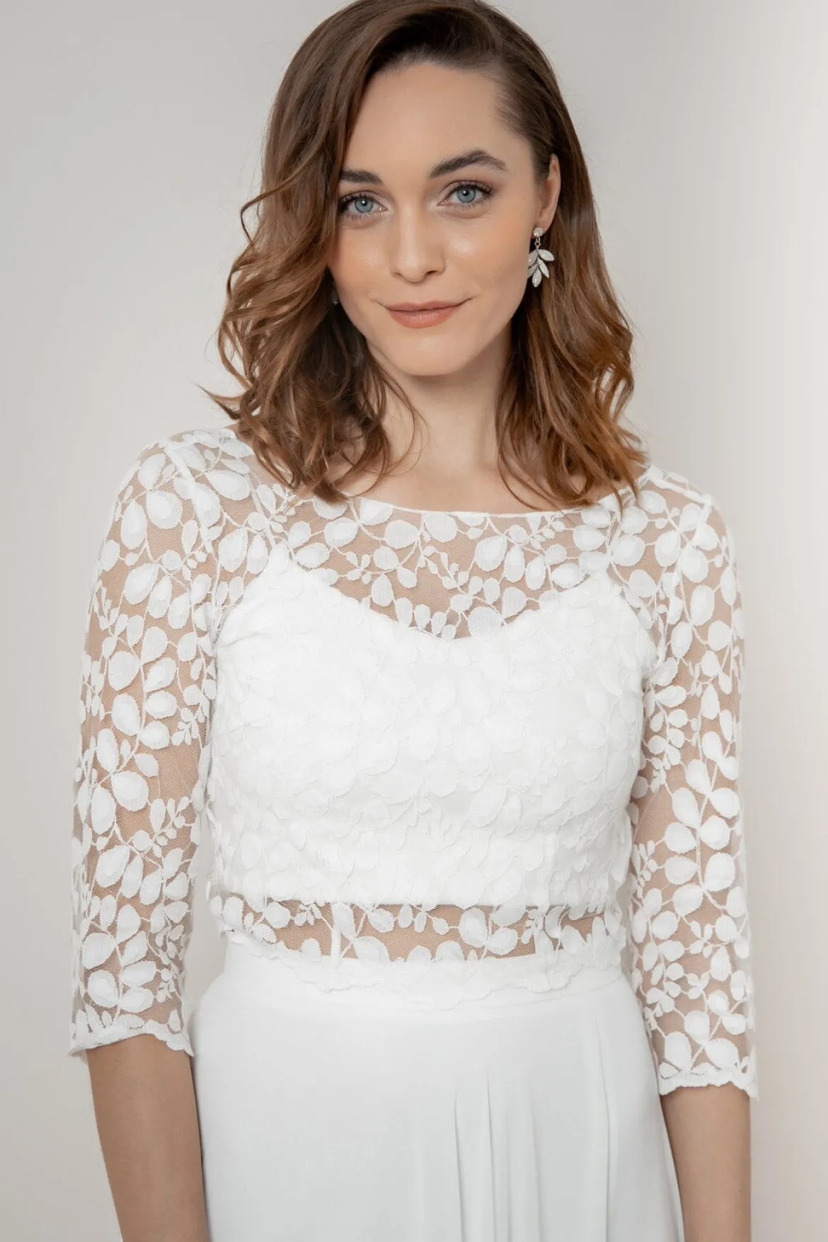 Halbtransparentes Braut Top – Heda noni