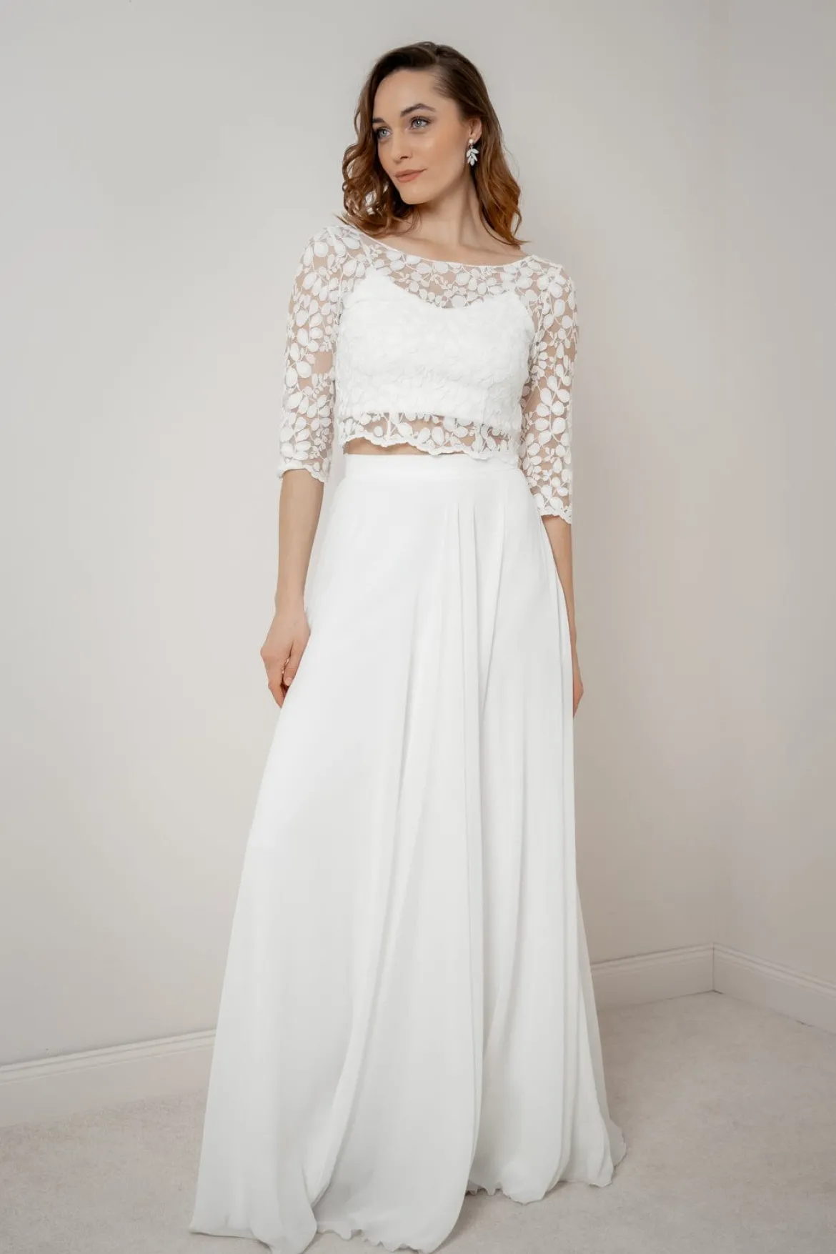 Halbtransparentes Braut Top – Heda noni