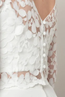 Halbtransparentes Braut Top – Heda noni