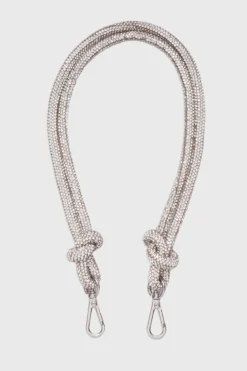 Handtaschen-Riemen – Knot Strap Crystal Silver | Weat