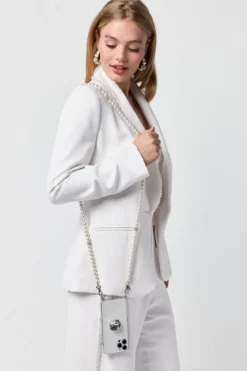 Handykette mit Perlen und Strass