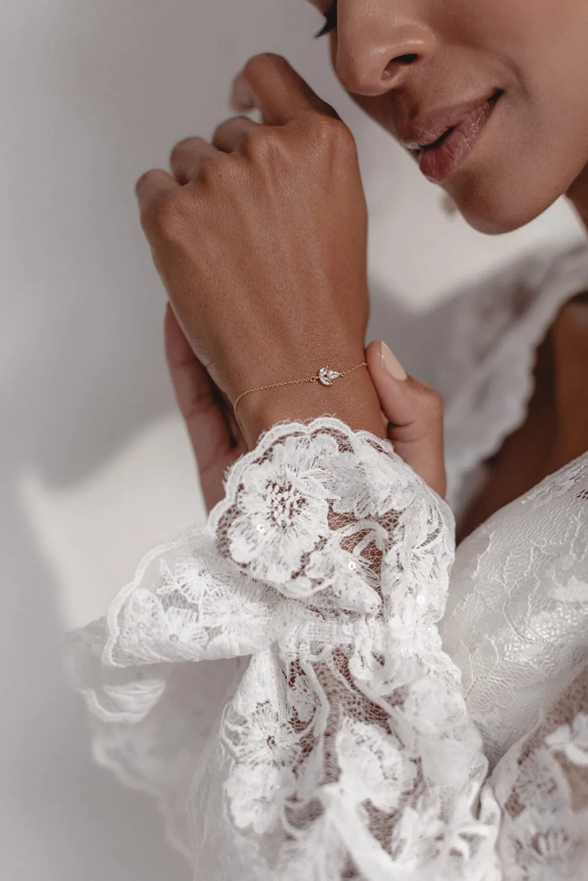 Ketten-Armband mit Kristall-Anhänger - Simply Gorgeous