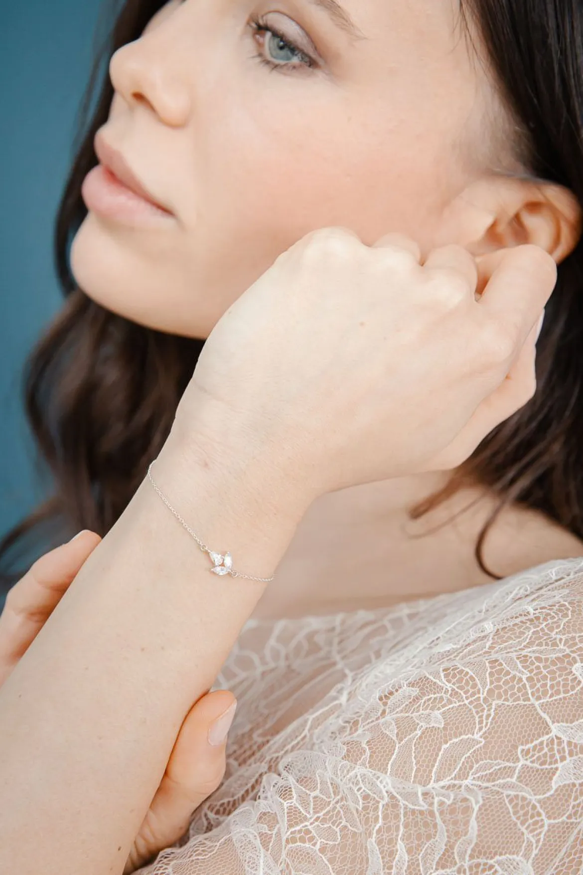 Ketten-Armband mit Kristall-Anhänger - Simply Gorgeous