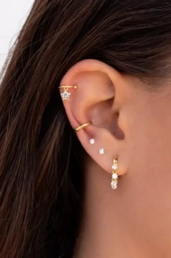 Kleiner Ear Cuff, Ohrmanschette mit glatter Oberfläche