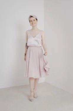 Kurzer Chiffonrock – Tulpa Rosé Sanna Lindström