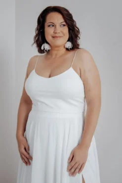 Kurzes Plus Size Braut Top – Corie crop noni Curvy