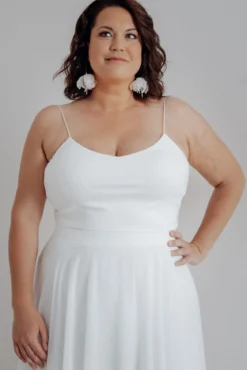 Kurzes Plus Size Braut Top – Corie crop noni Curvy