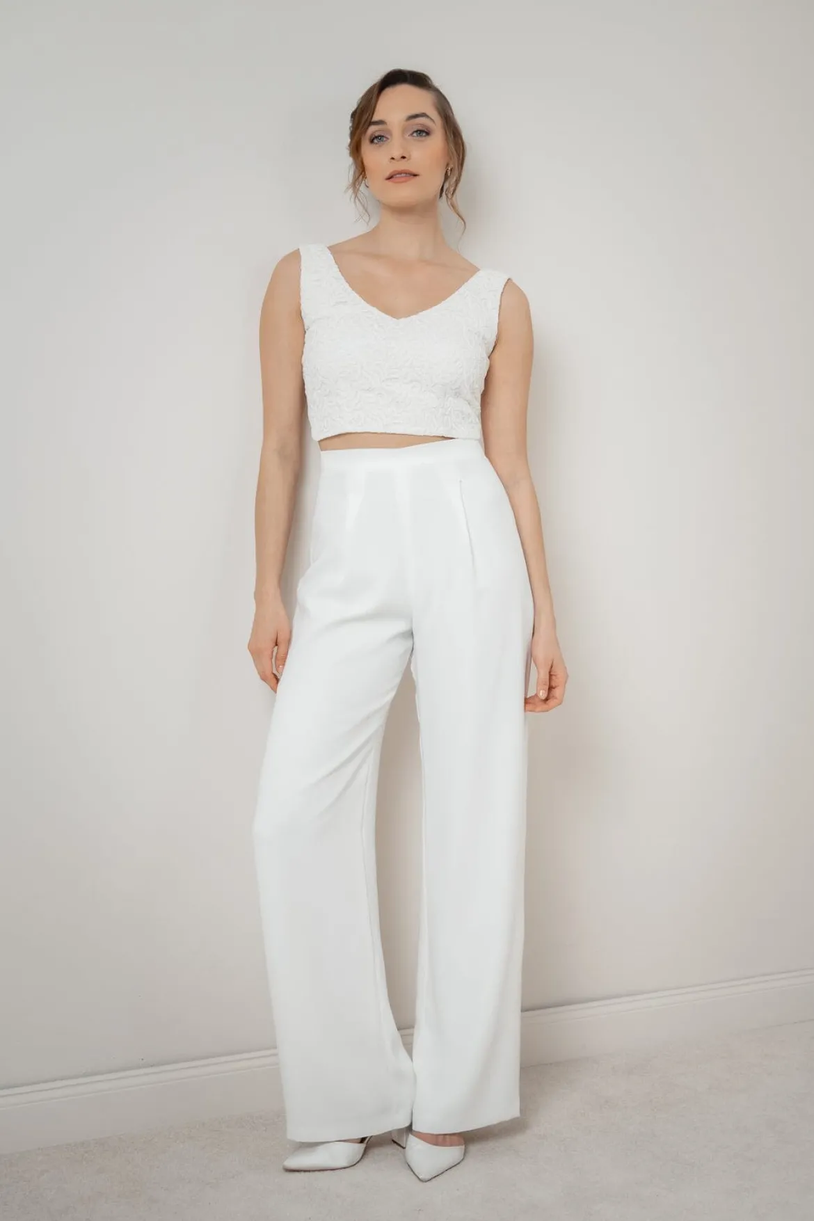 Kurzes Spitzen-Braut Top – Timea noni
