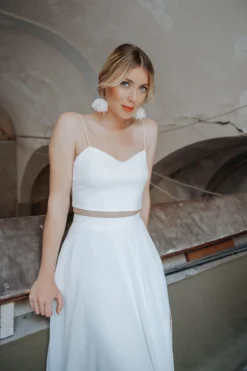 Kurzes Top mit Herzausschnitt – Pina noni