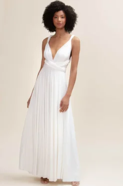 Langes Ballkleid zum Binden – Ballgown Ivory Twobirds
