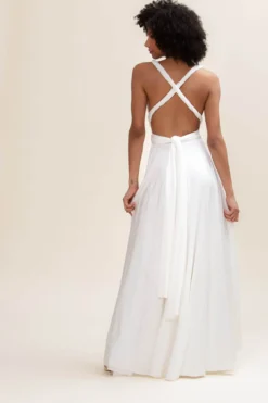 Langes Ballkleid zum Binden – Ballgown Ivory Twobirds