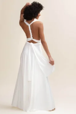 Langes Ballkleid zum Binden – Ballgown Ivory Twobirds