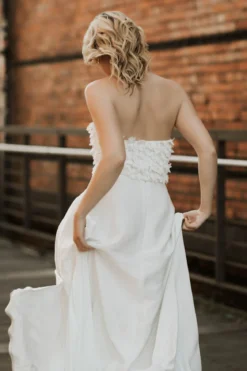 Maxi-Braut Rock mit Schlitz – Lunamae noni