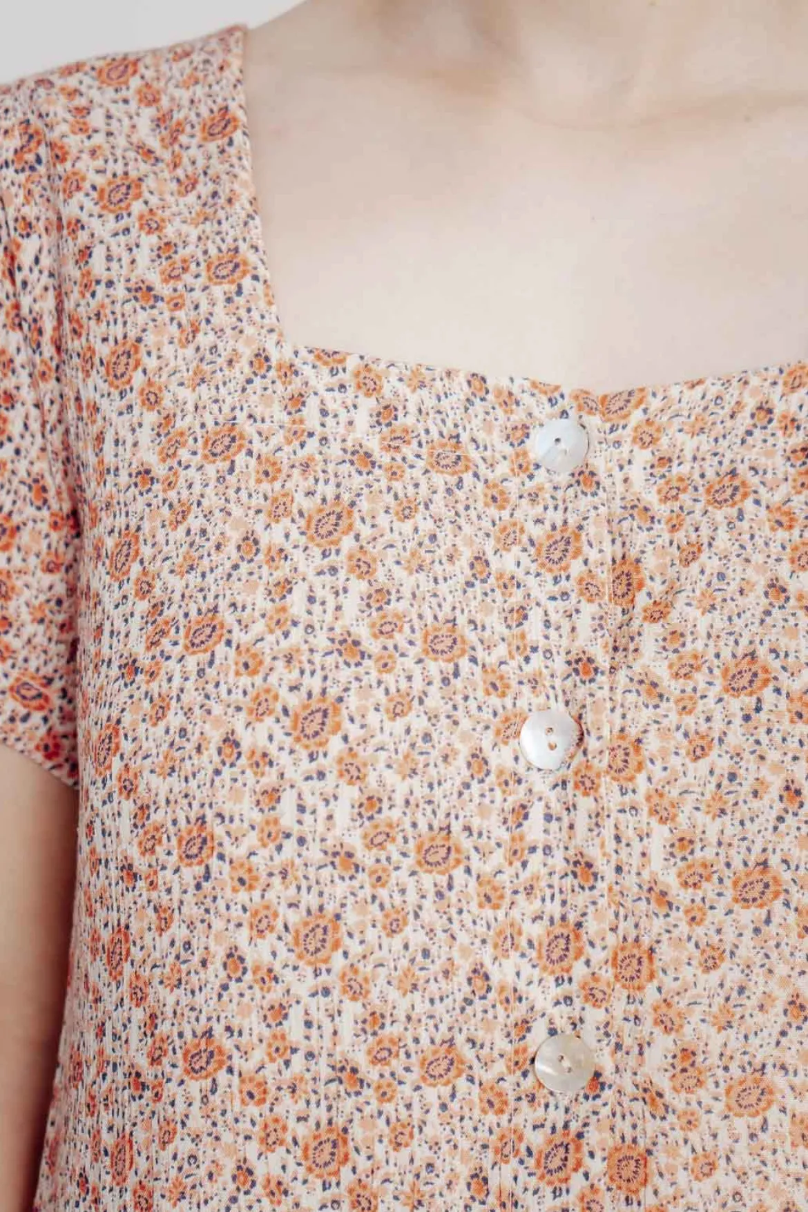 Mini-Kleid mit Blumenprint