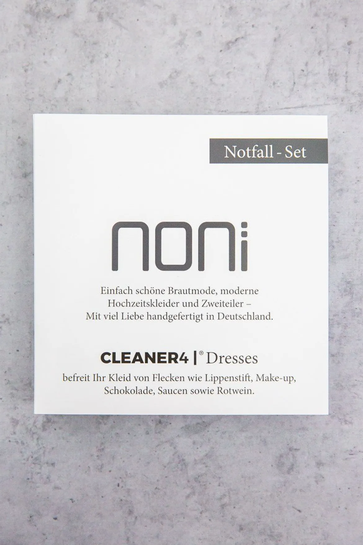 Notfall-Set gegen Flecken, Sprüh-Reiniger für das Hochzeitskleid - Cleaner 4 Wedding Dresses