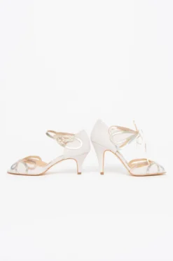 Offener Brautschuh mit Gold, Roségold, Silber - Exklusiv nur bei noni - Cecelia Blush