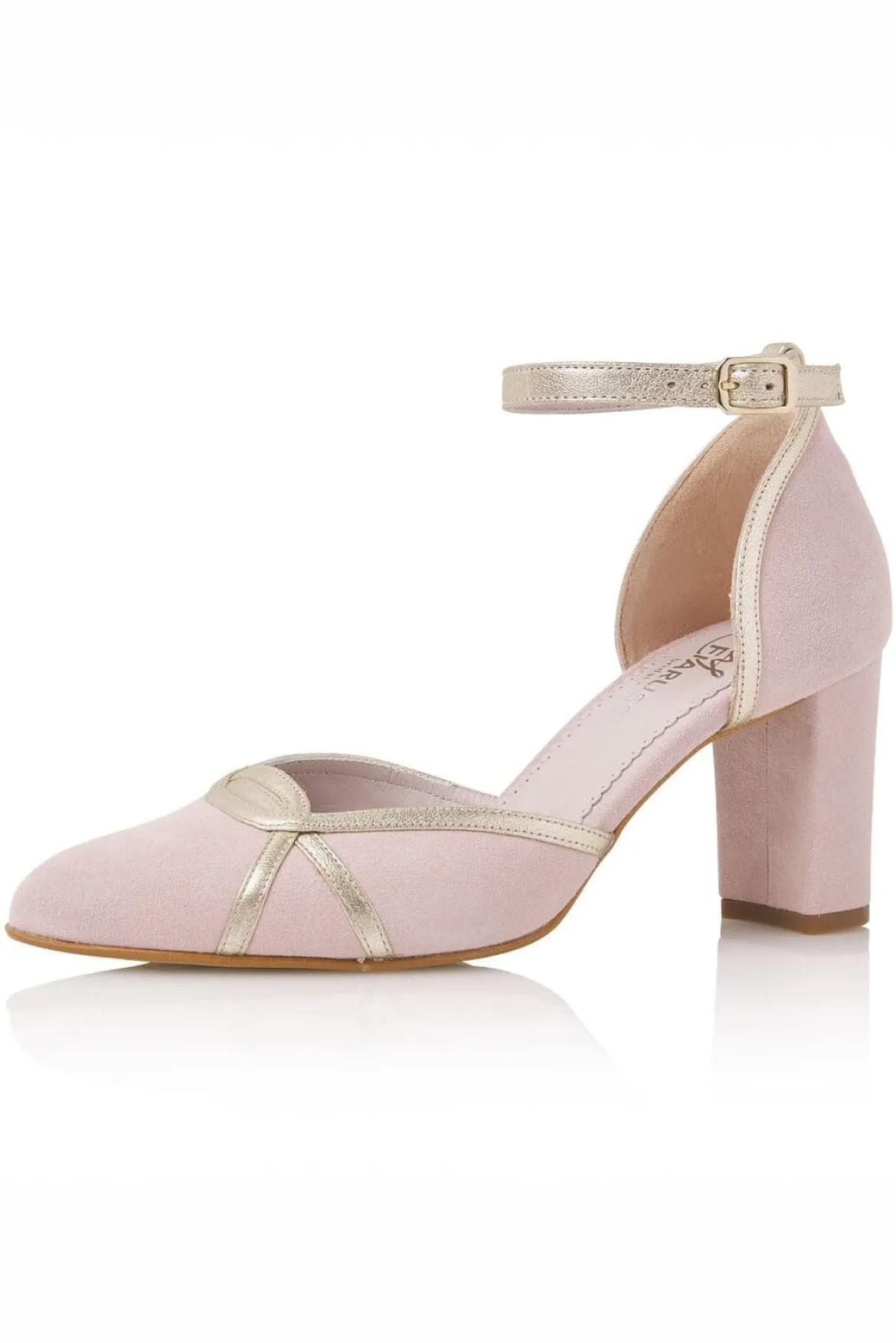 Pastellfarbene Brautschuhe – Nowi Powder Pink Suede