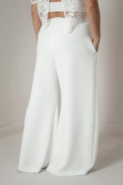 Plus Size Braut Hose mit weitem Bein – Zari noni Curvy