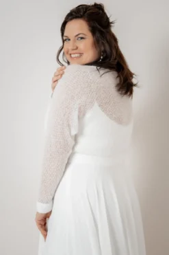 Plus Size Braut Pullover aus Strickmix – Yosie noni Curvy